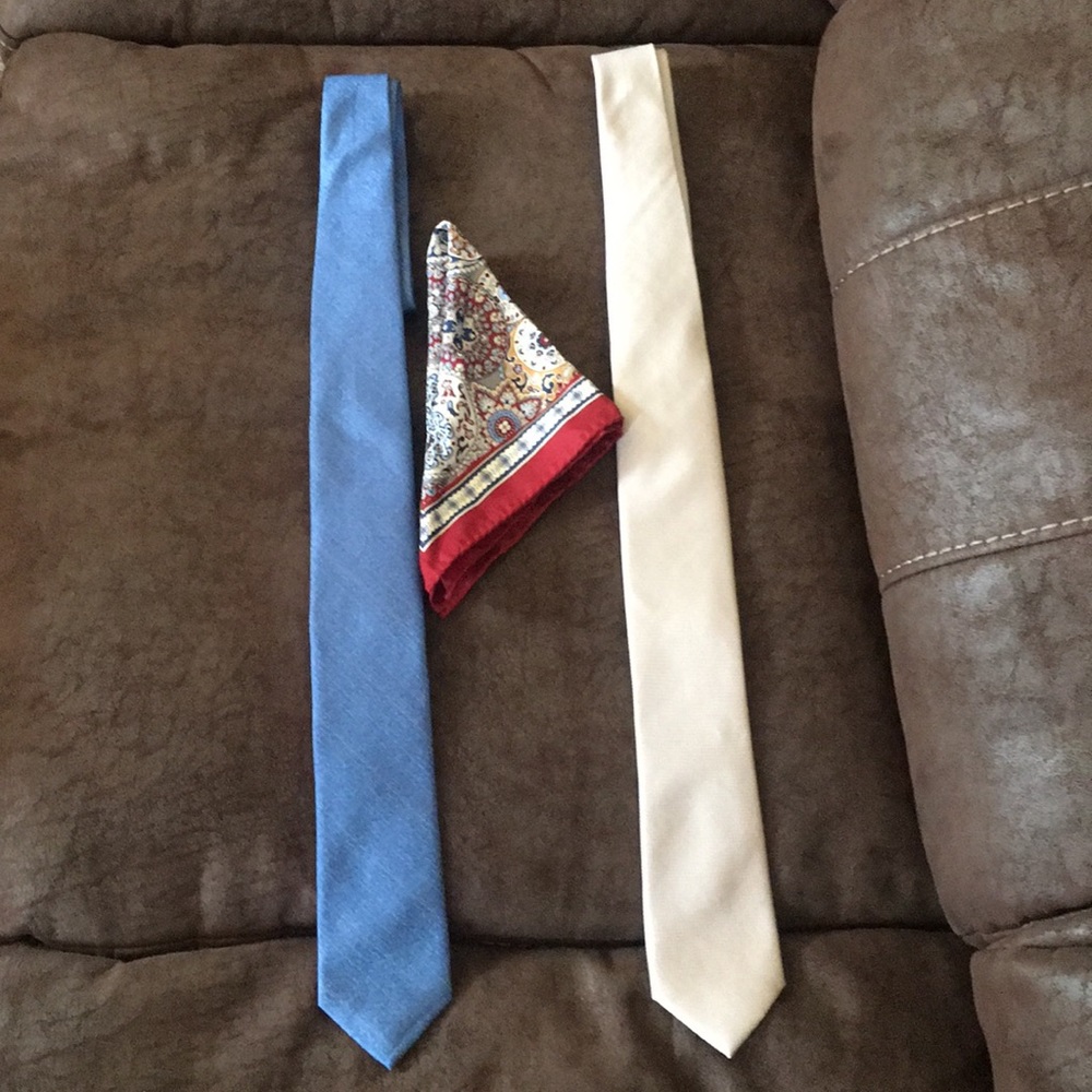 Joseph Abboud neck ties and handkerchief